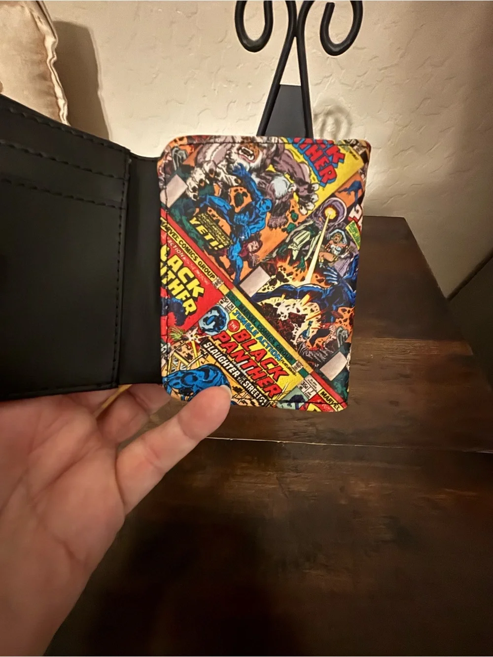 Blue Black Panther Print Men's/Boy’s Wallet